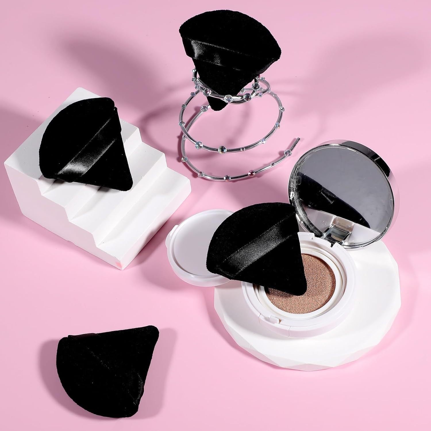Triangular Velour Powder Puff