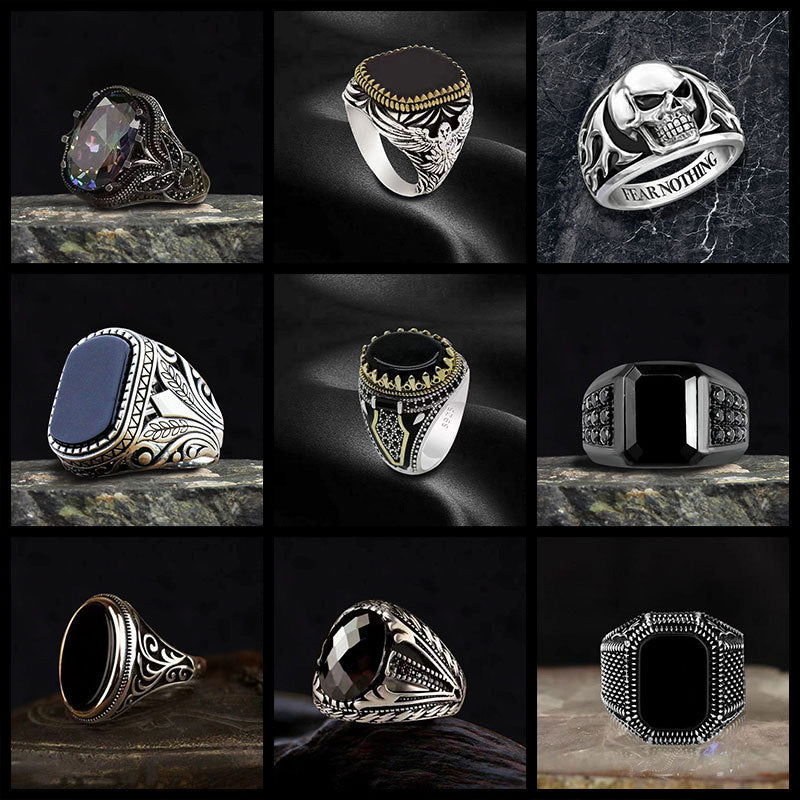 Tribal Zircon Alloy Ring