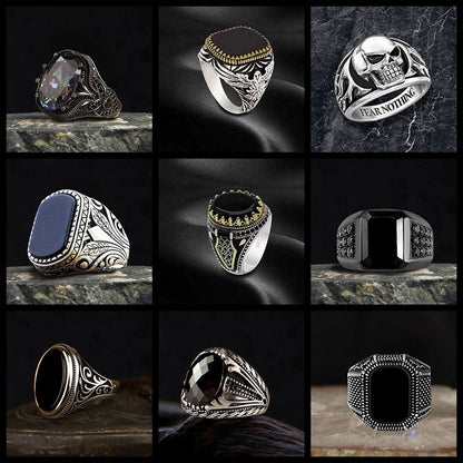 Tribal Zircon Alloy Ring