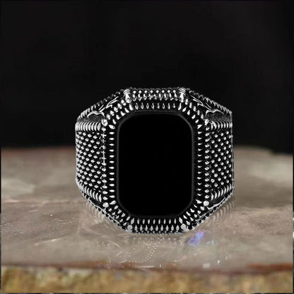 Tribal Zircon Alloy Ring