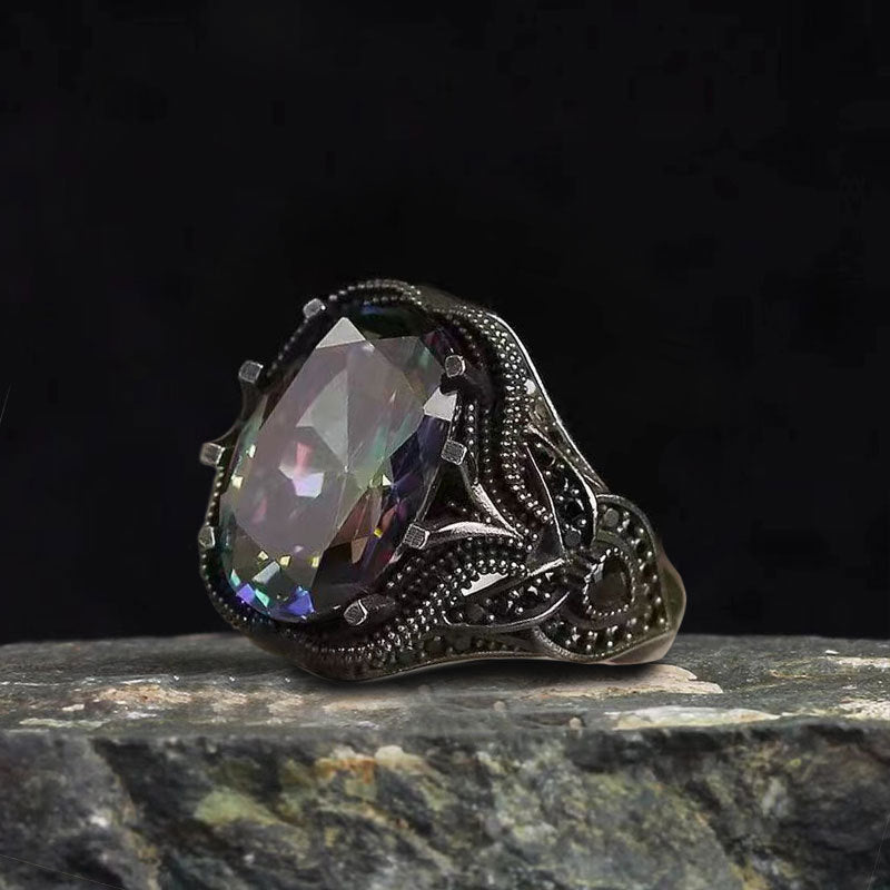 Tribal Zircon Alloy Ring