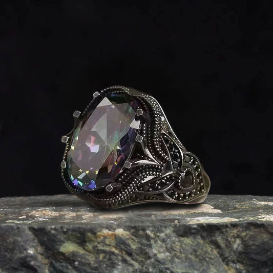 Tribal Zircon Alloy Ring