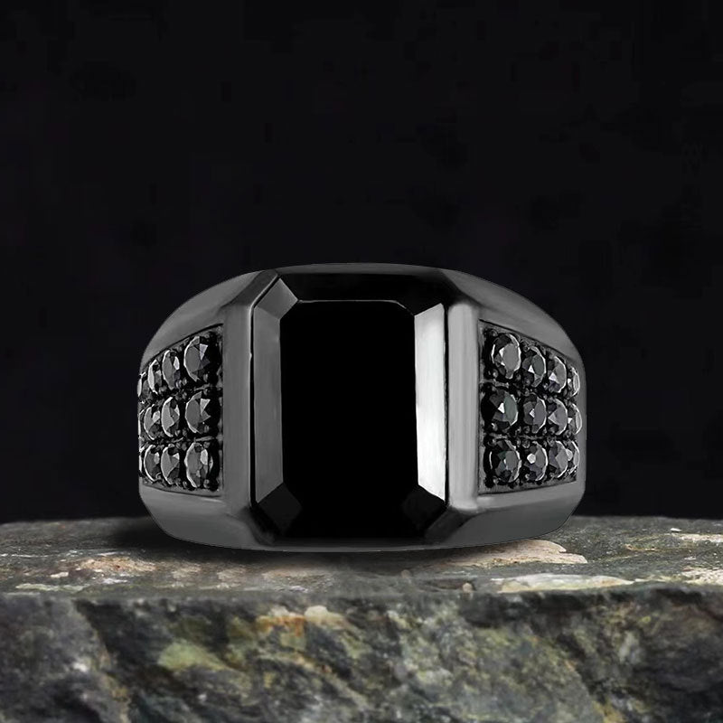 Tribal Zircon Alloy Ring