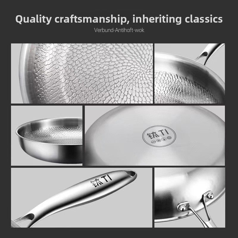 Triple-Layer Titanium Frying Pan