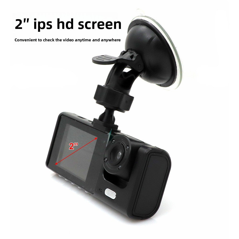 Triple Lens 1080P Dash Cam with Parking Monitoring