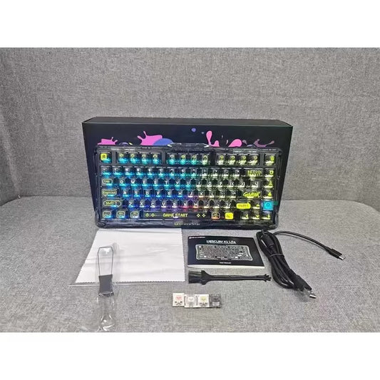 Triple Mode Mechanical Keyboard with RGB Lighting
