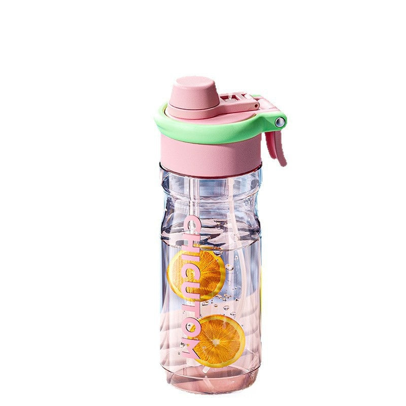 Tritan Spray Straw Water Bottle