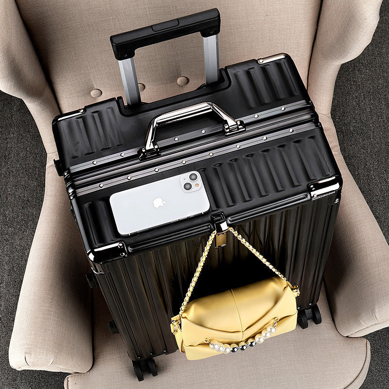 Trolley case, aluminum frame case, swivel wheel suitcase