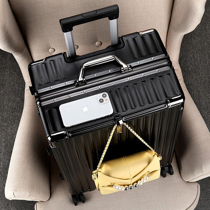 Trolley case, aluminum frame case, swivel wheel suitcase