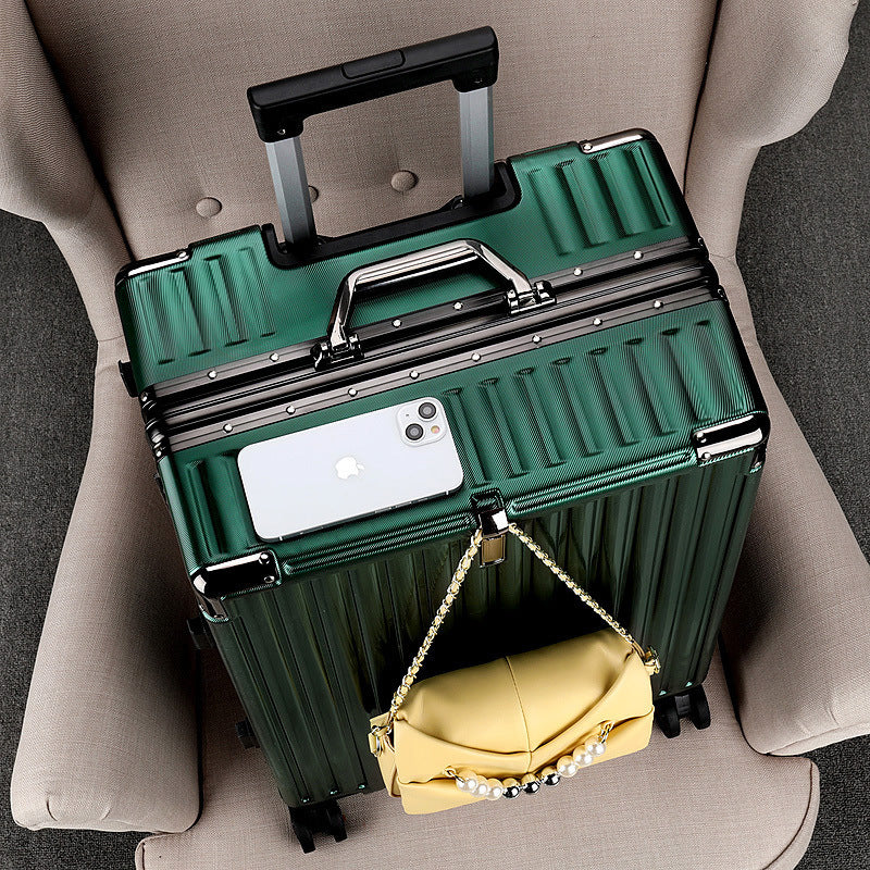 Trolley case, aluminum frame case, swivel wheel suitcase