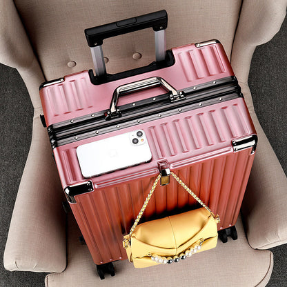 Trolley case, aluminum frame case, swivel wheel suitcase