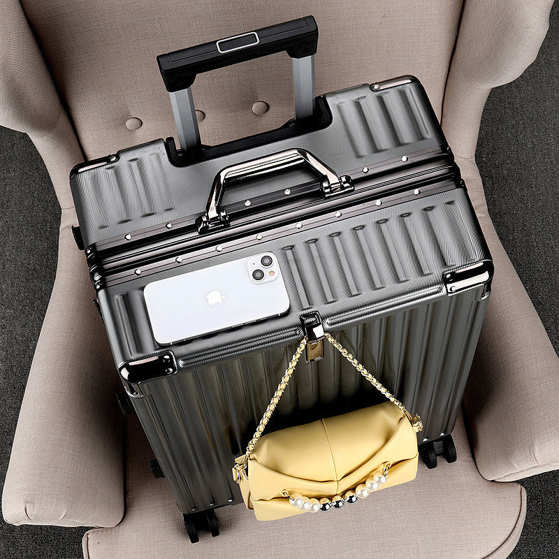 Trolley case, aluminum frame case, swivel wheel suitcase
