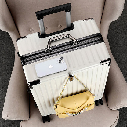 Trolley case, aluminum frame case, swivel wheel suitcase