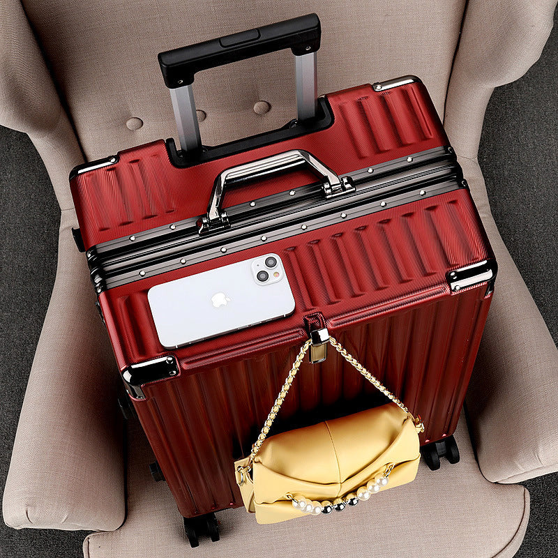 Trolley case, aluminum frame case, swivel wheel suitcase