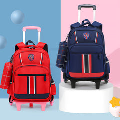 Red single school bag
