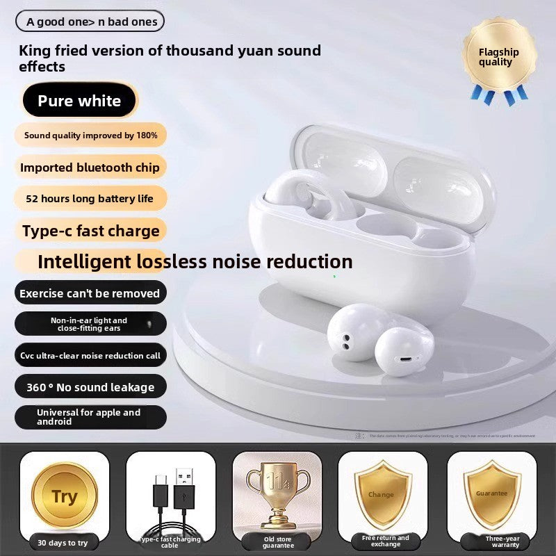 True Bone Conduction Bluetooth Headset