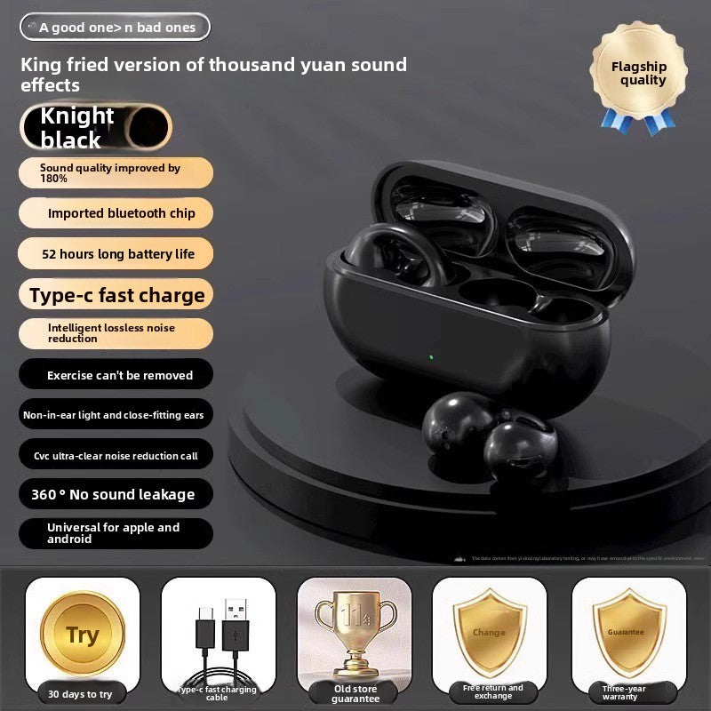 True Bone Conduction Bluetooth Headset