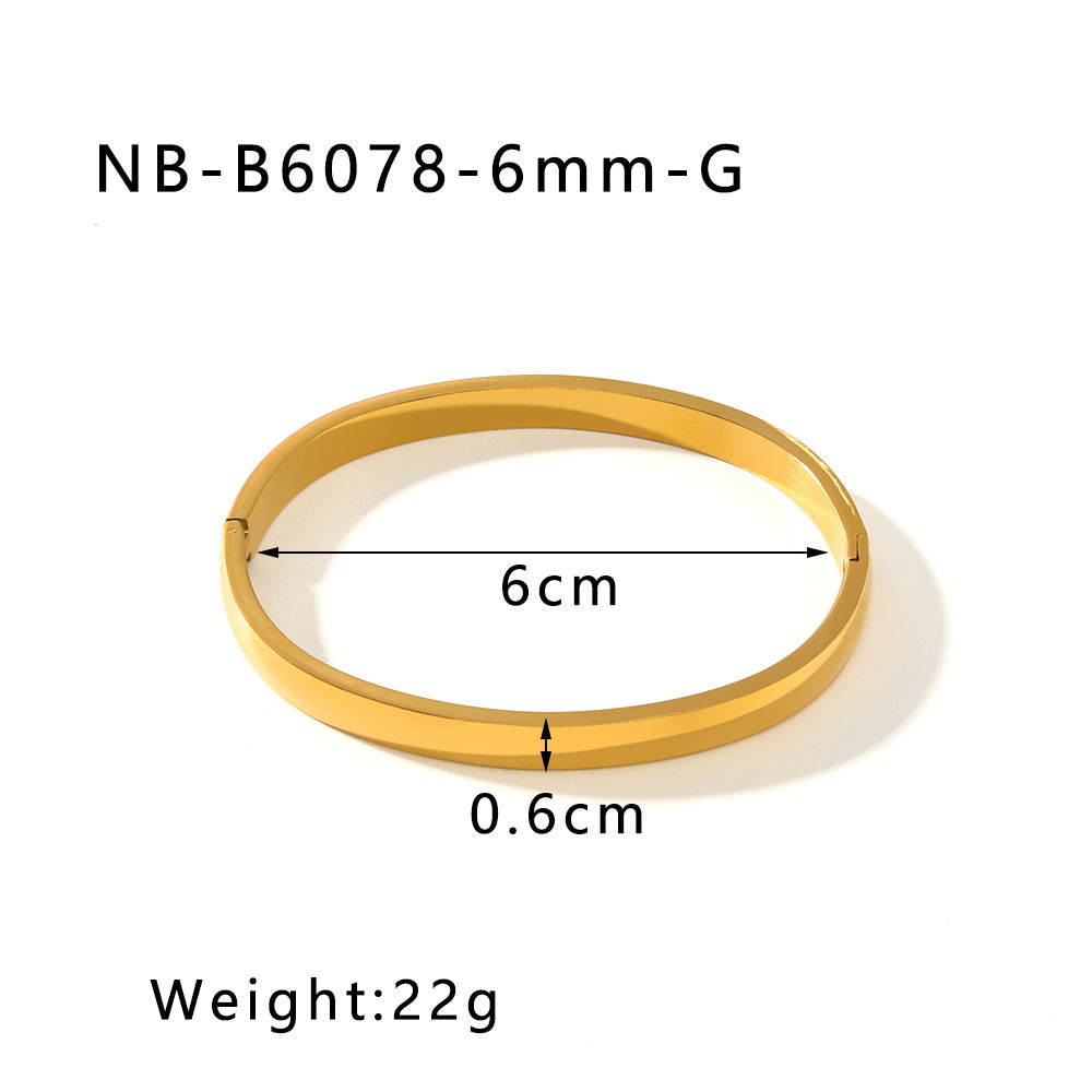 True gold electroplated color-keeping jewelry bracelet