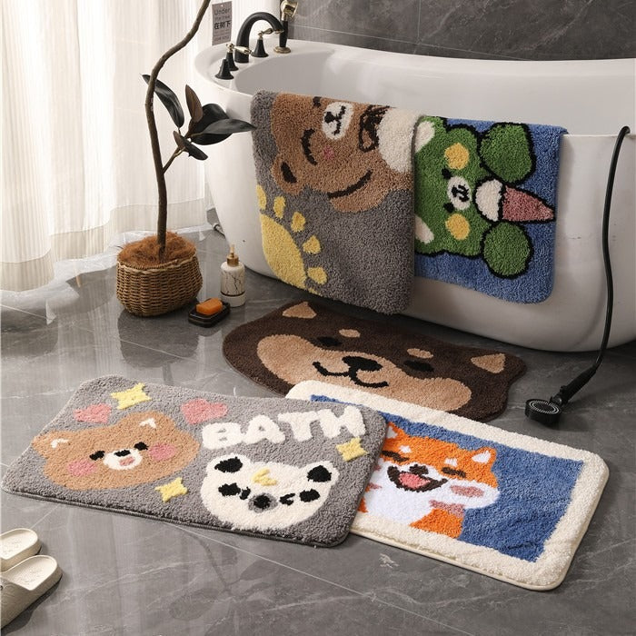 Tufted and flocking carpet