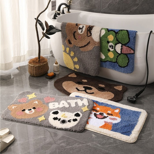 Tufted and flocking carpet
