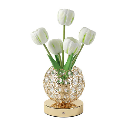 Tulip Crystal Table Night Light