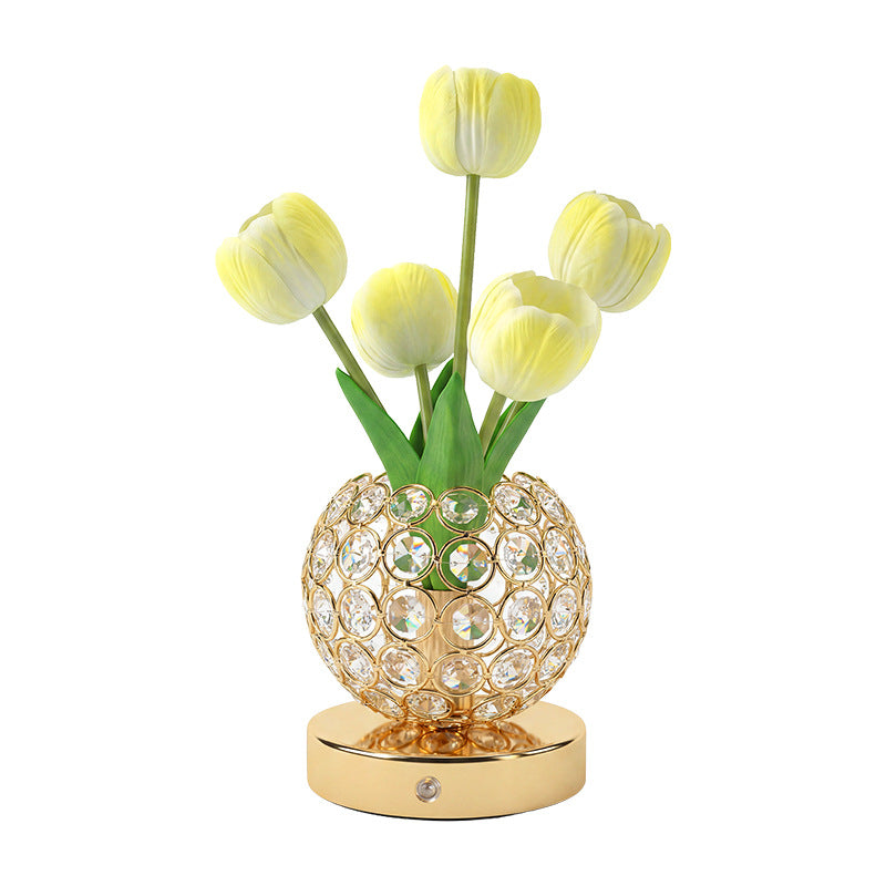 Tulip Crystal Table Night Light