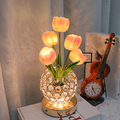 Tulip Crystal Table Night Light