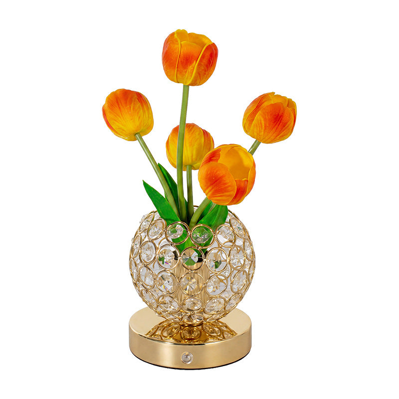 Tulip Crystal Table Night Light