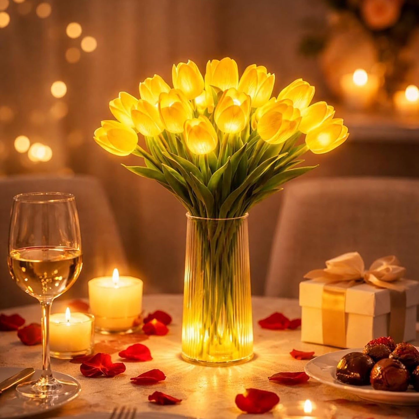 Tulip LED Light Flower Bouquet Night Light