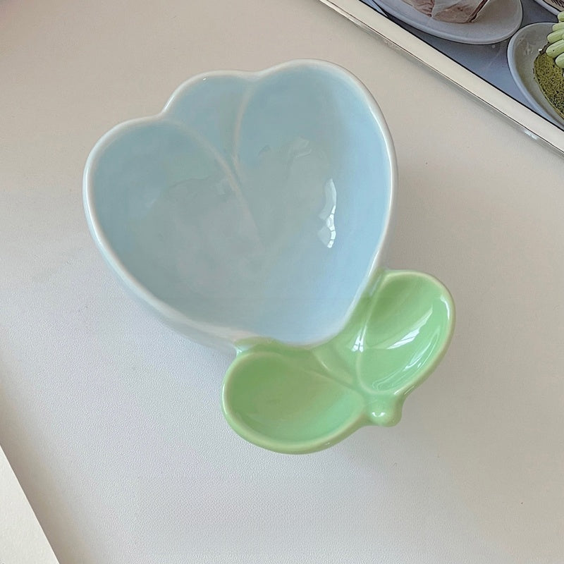 Tulip Shaped Ceramic Condiment Dish