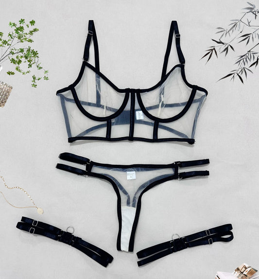 Tulle girls' bra