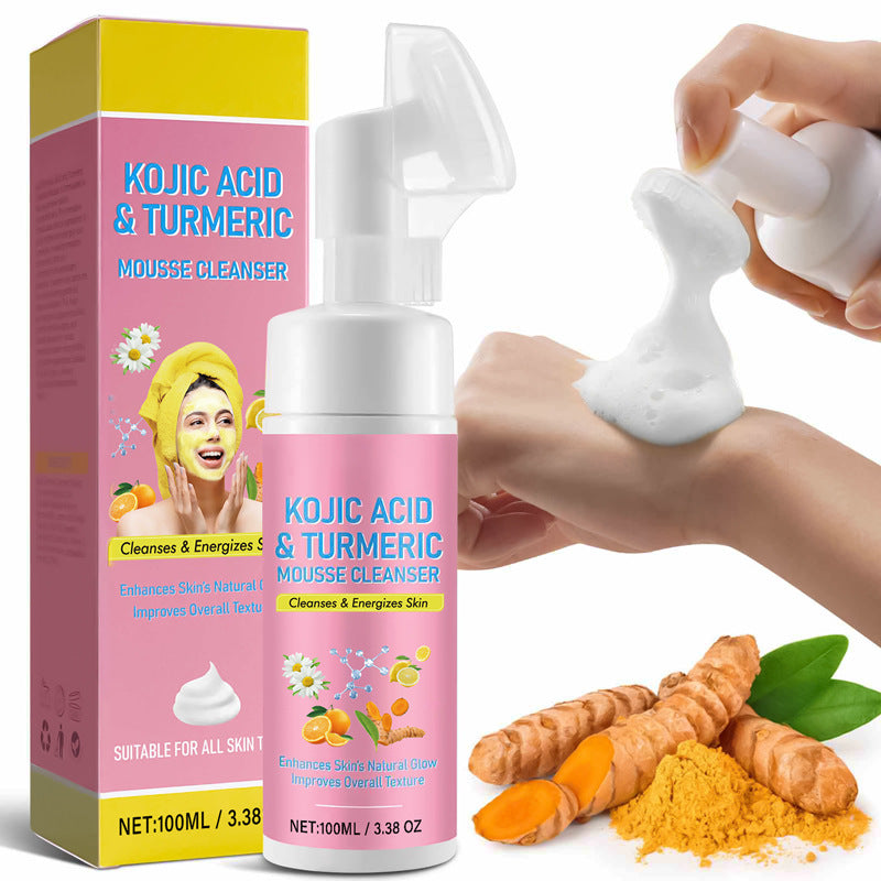 Turmeric cleansing mousse