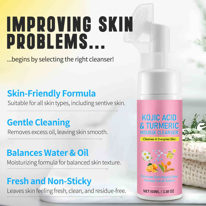 Turmeric cleansing mousse