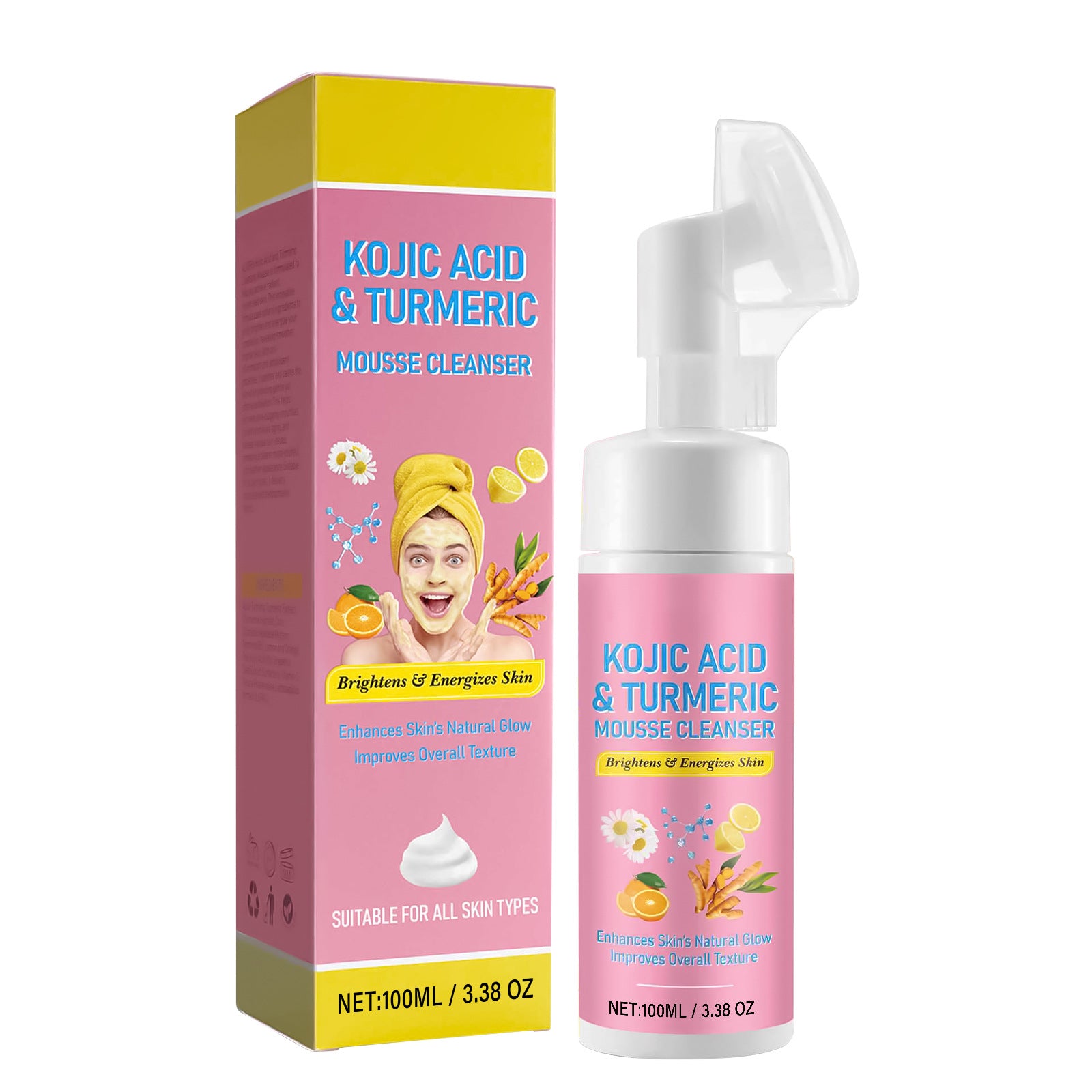 Turmeric cleansing mousse
