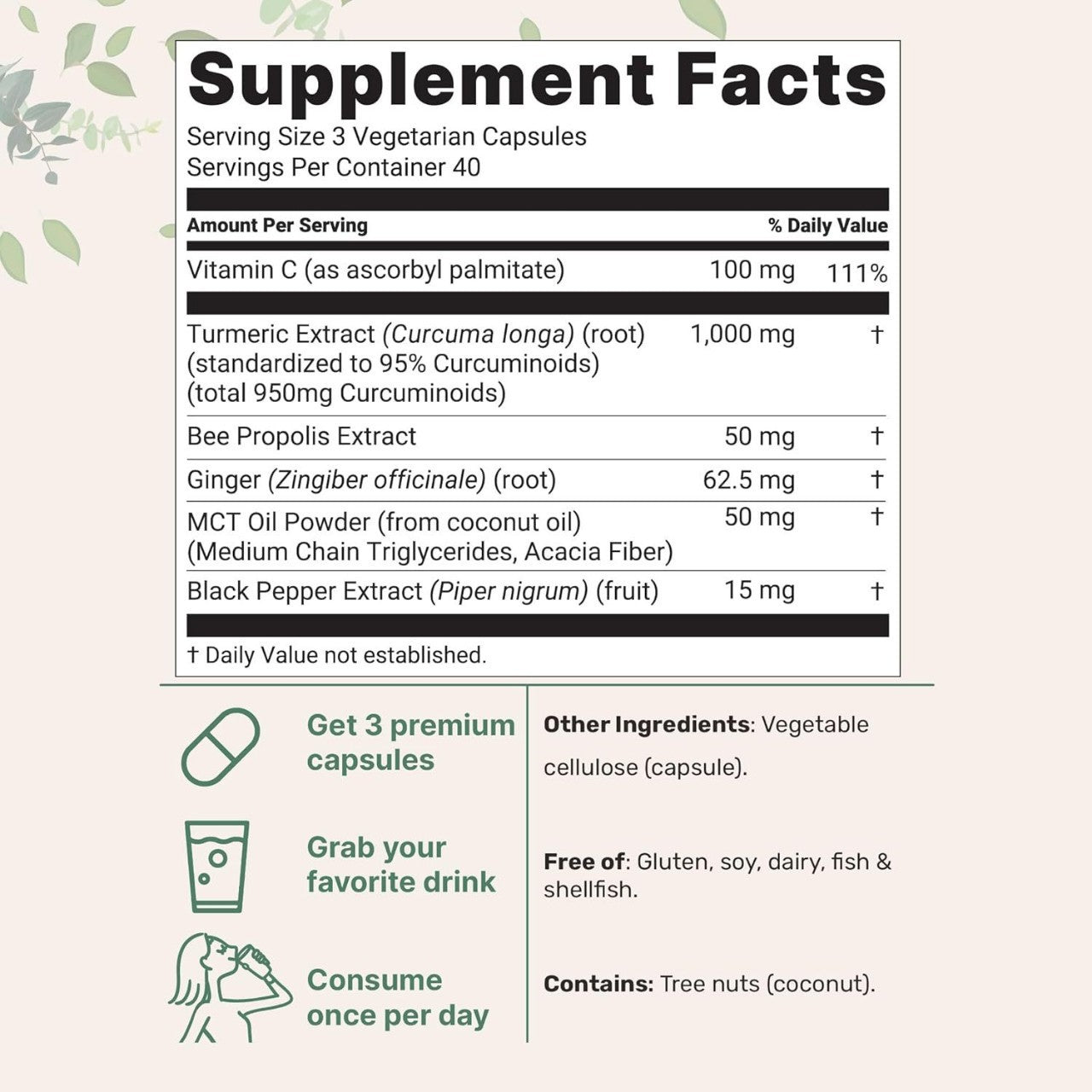 Turmeric Curcumin Capsules