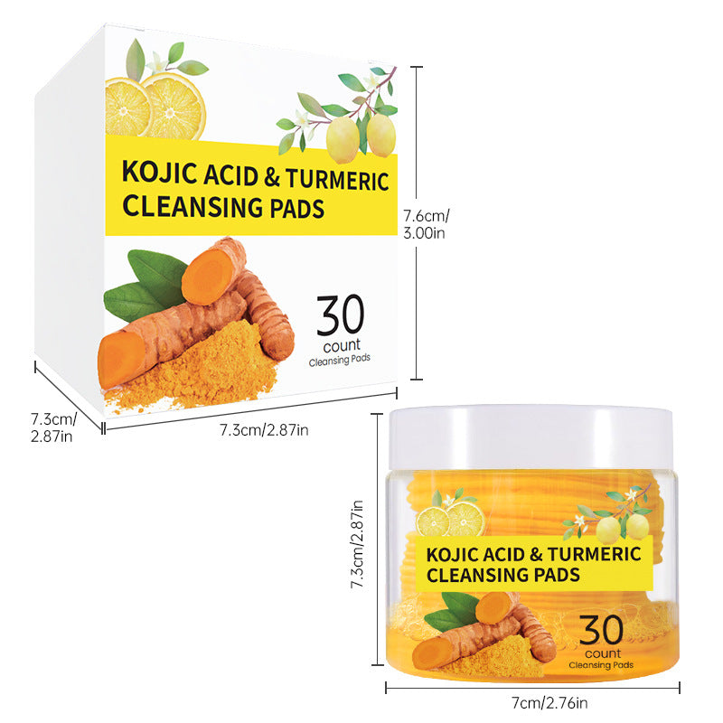 Turmeric exfoliating cleansing pad