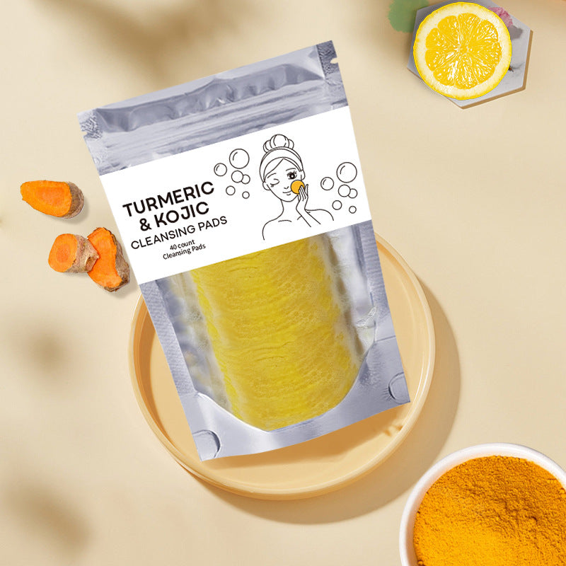Turmeric exfoliating cleansing pad