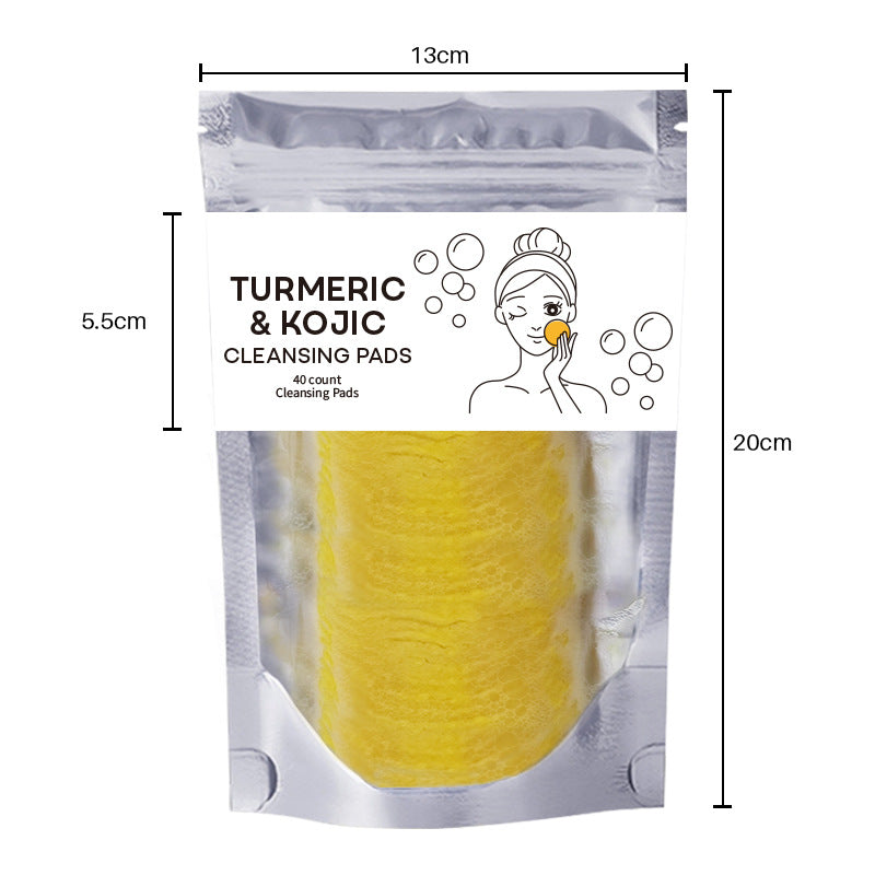 Turmeric exfoliating cleansing pad