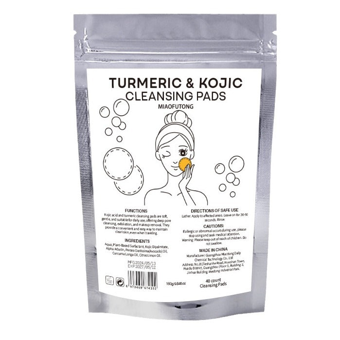 Turmeric exfoliating cleansing pad