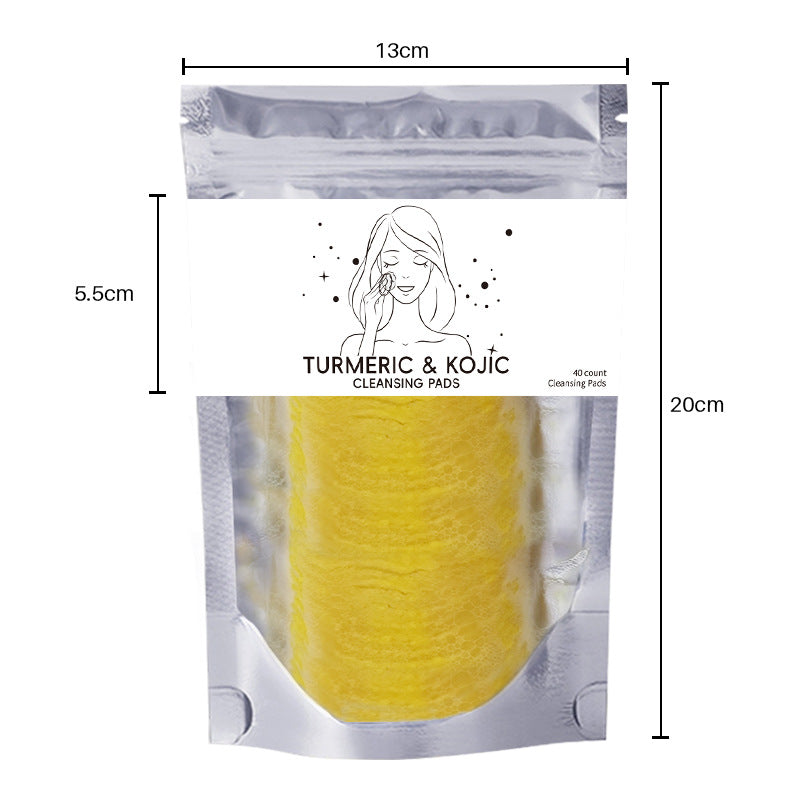 Turmeric exfoliating cleansing pad