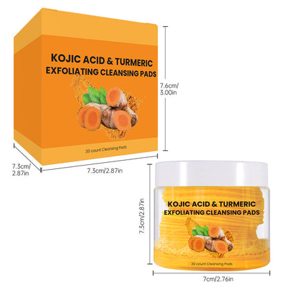 Turmeric exfoliating cleansing pad