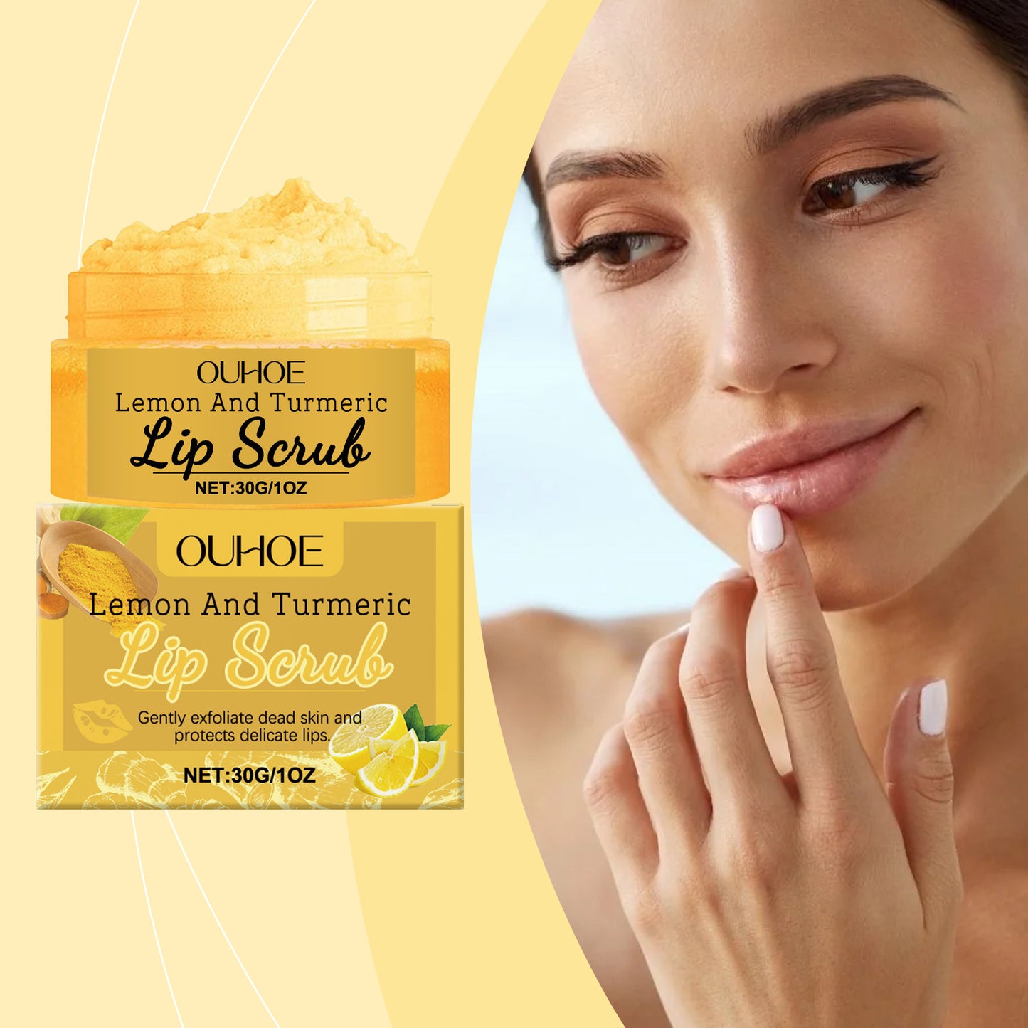 Turmeric Lemon Lip Scrub