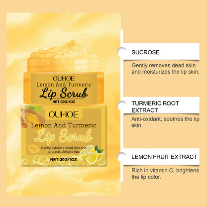 Turmeric Lemon Lip Scrub