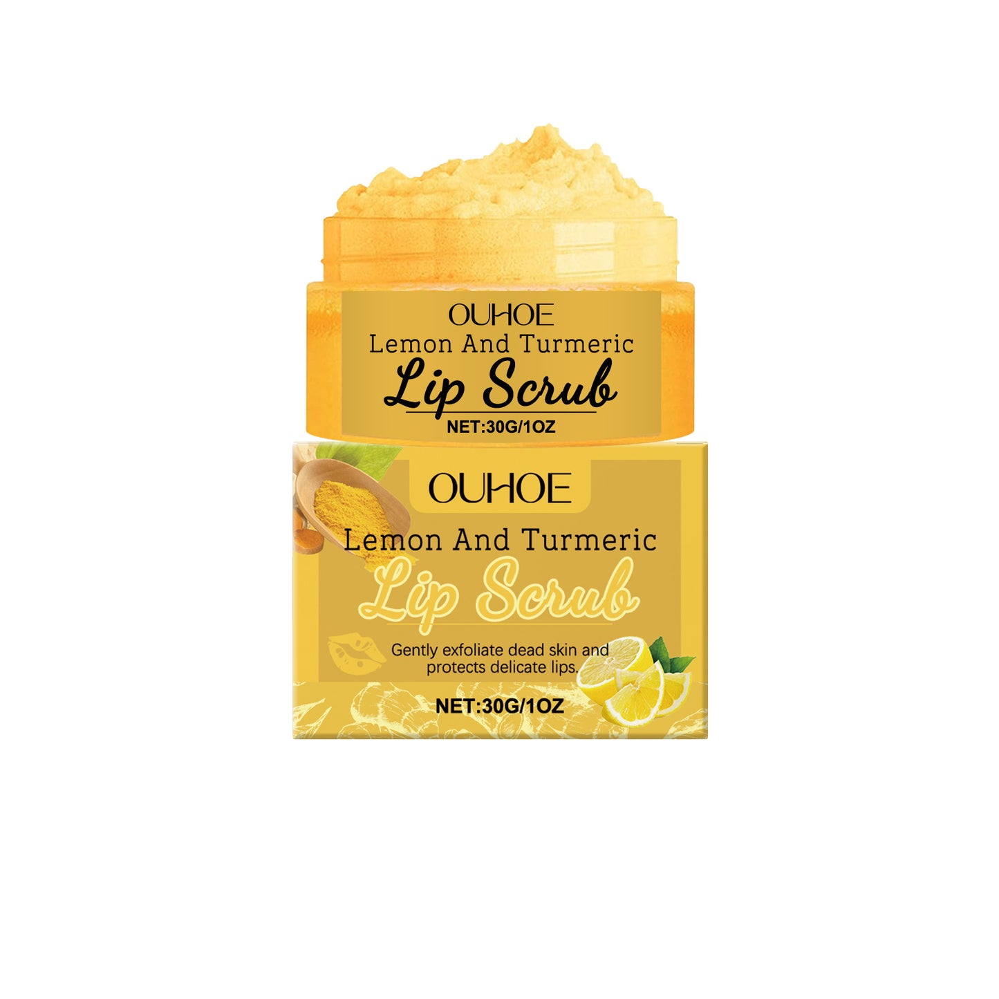 Turmeric Lemon Lip Scrub