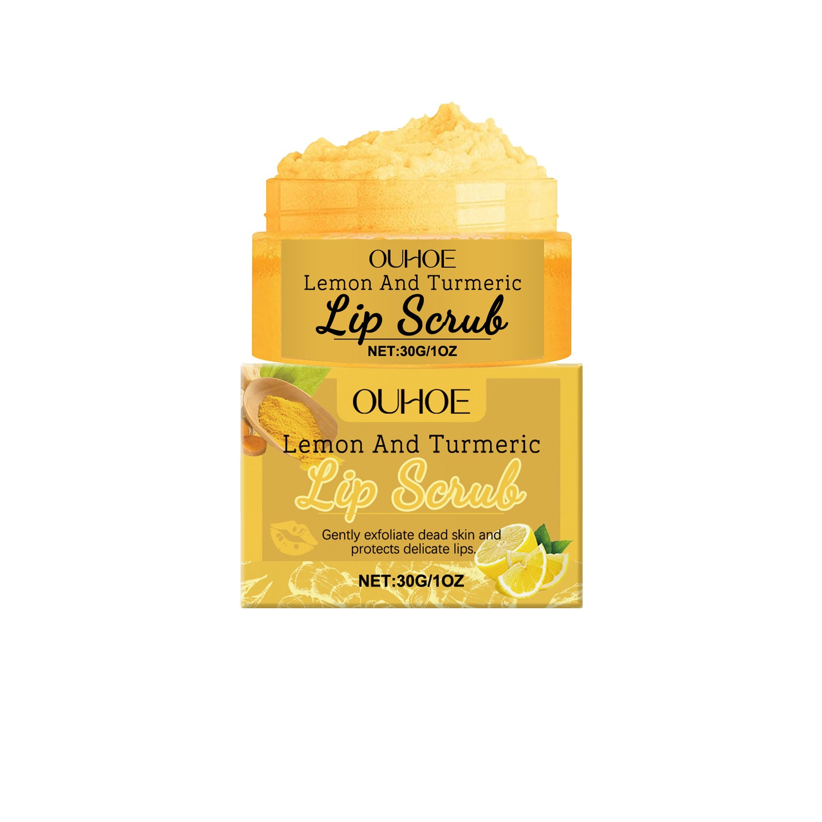 Turmeric Lemon Lip Scrub
