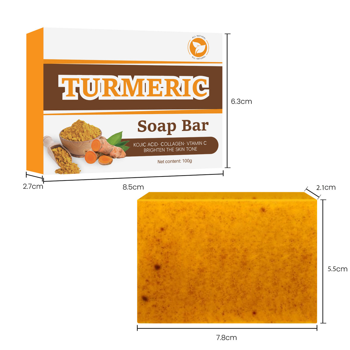 Turmeric lemon soap