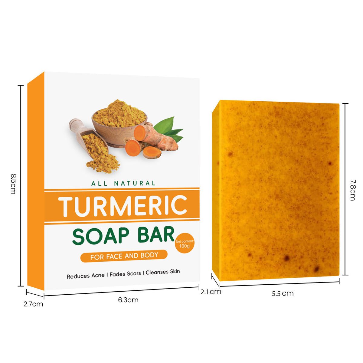 Turmeric lemon soap