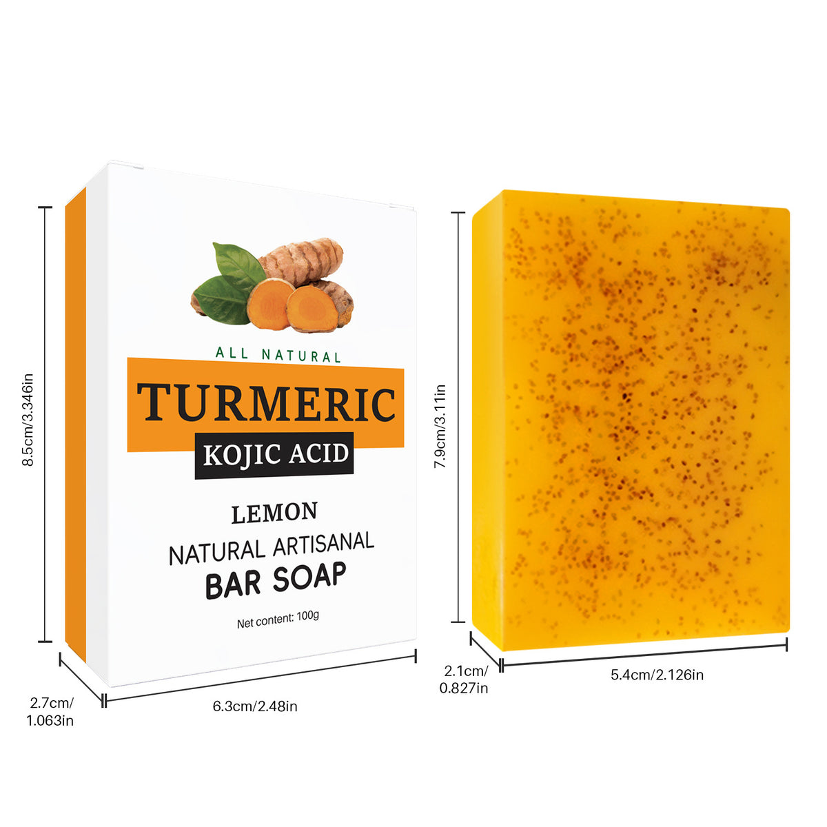 Turmeric lemon soap