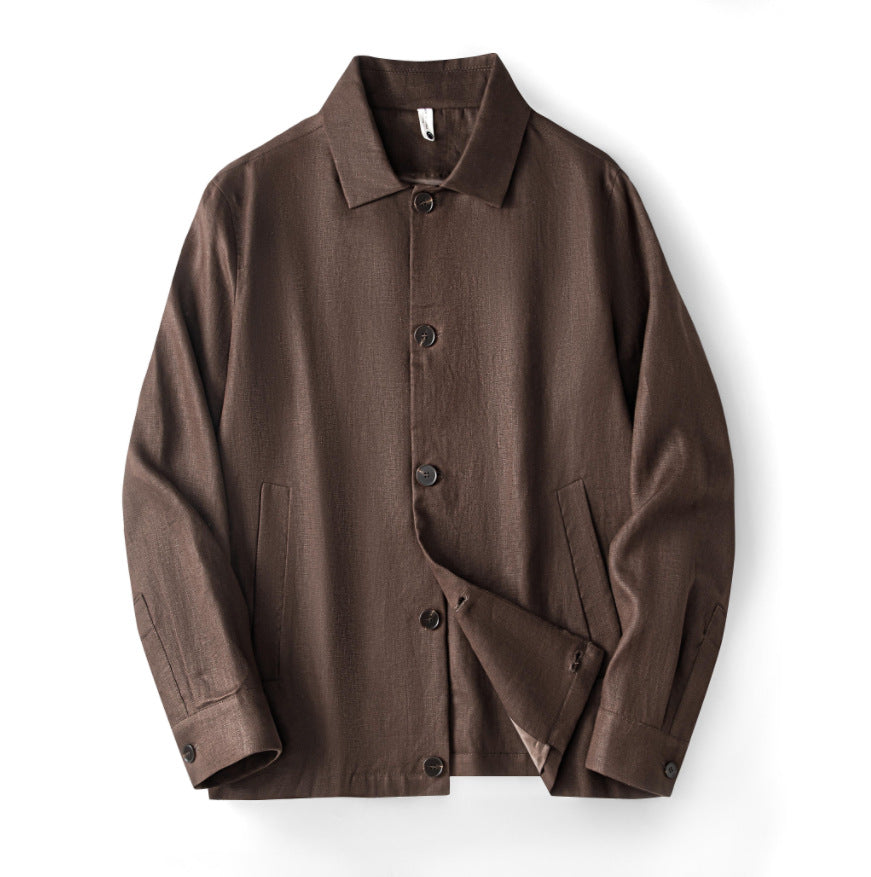 Turn-down collar jacket