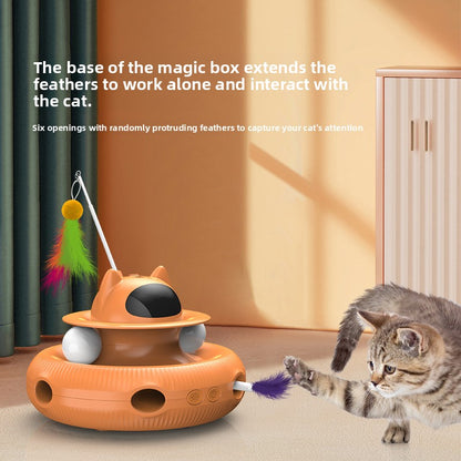 turntable electric cat toys